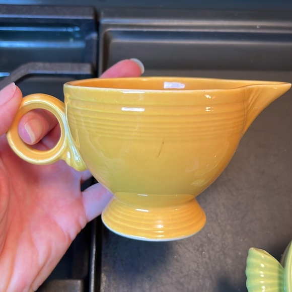 Excellent condition vintage Fiesta 3 piece sugar and cream dish - Picture 16 of 16